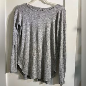 Aerie Just Add Leggings Long Sleeved Tie Back Shirt